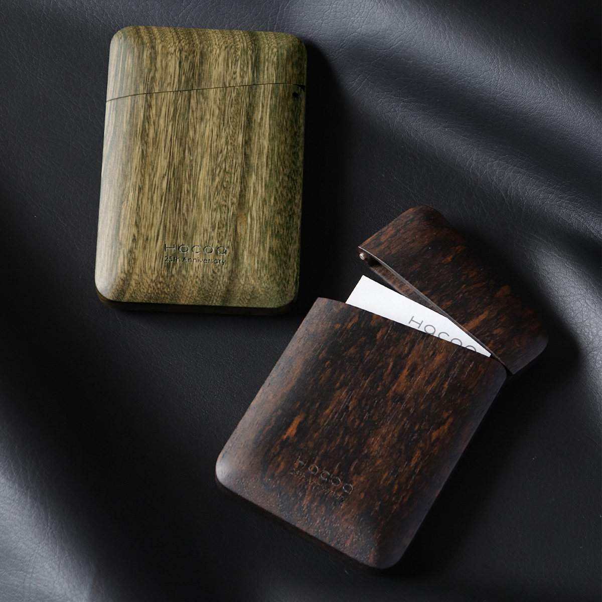Hacoaブランド25周年限定木製名刺ケース「Card Case Gentle」