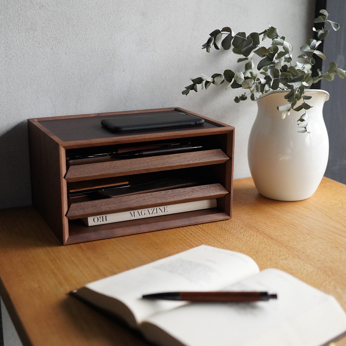 【数量限定】25周年記念商品「Desk Organizer」木製デスクオーガナイザー・デスク整理