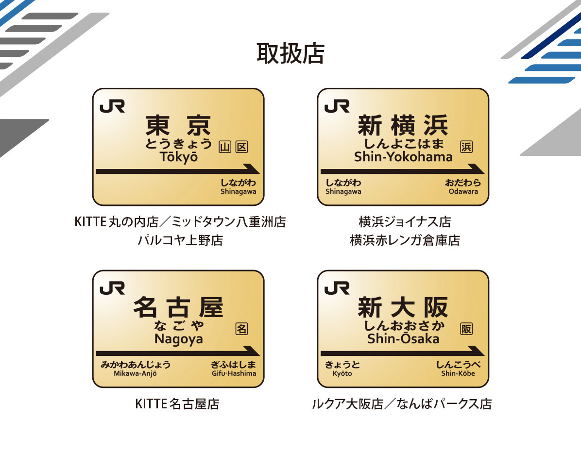 木製キーホルダー「KEYRING 001 JR東海駅名標」東京・新横浜・名古屋・大阪旅行のお土産に
